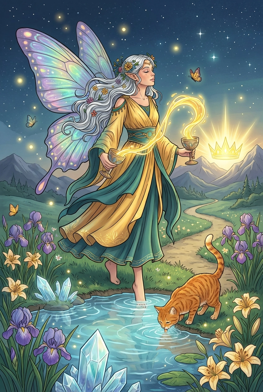 Tarotkarte Ass der Kelche