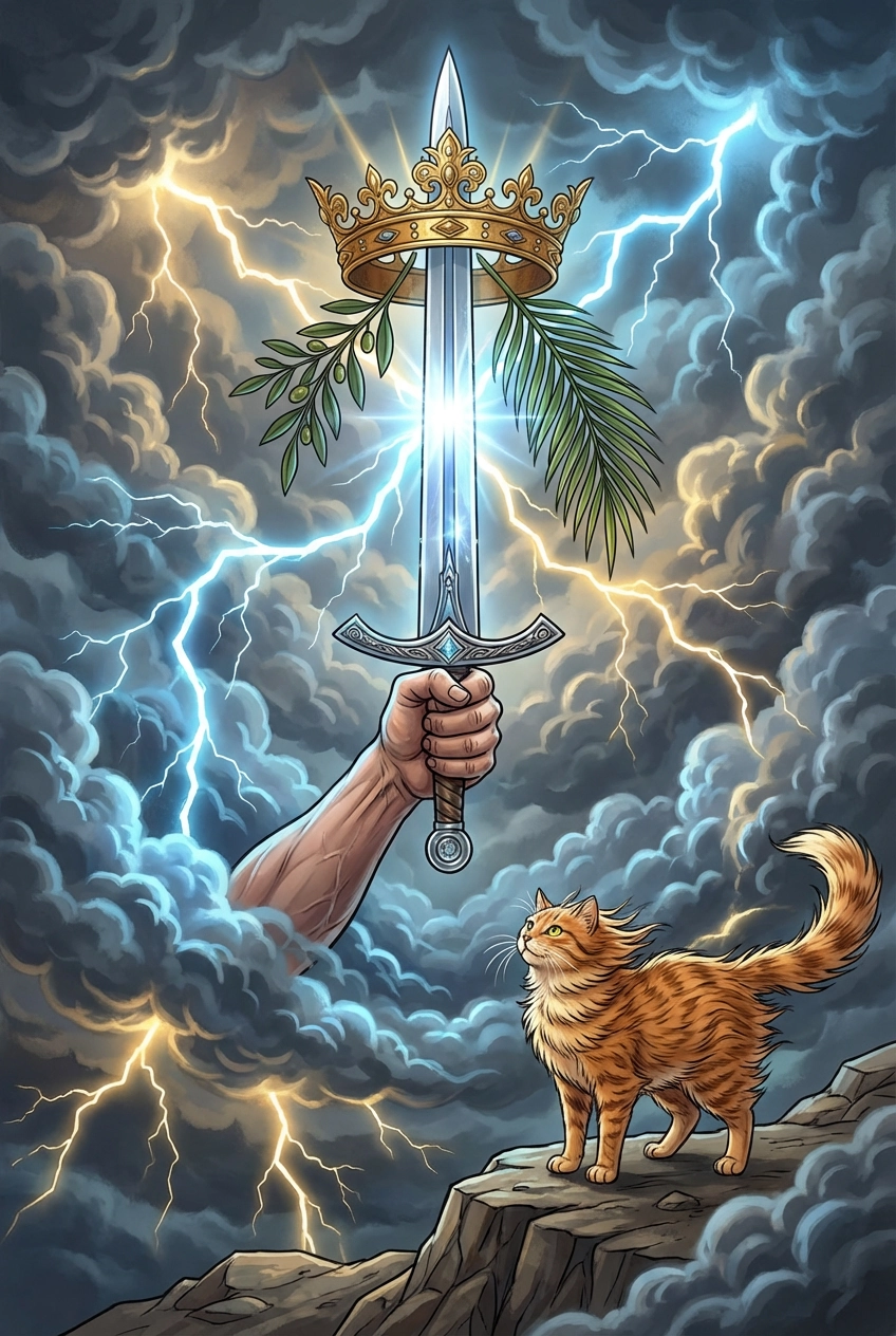 Tarotkarte Ass der Schwerter