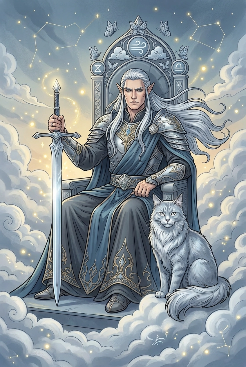 Tarotkarte König der Schwerter